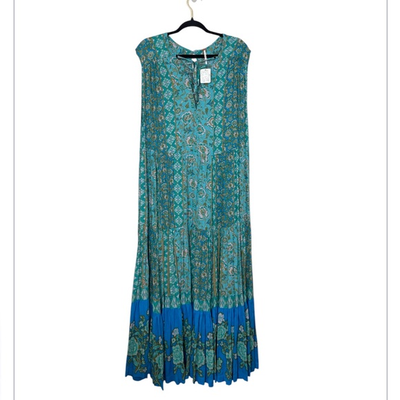NWT FREE PEOPLE Hanalei Bay Cottagecore Boho Maxi Dress Size Large - Picture 5 of 14